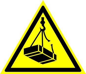 И29 опасно! возможно падение груза (пластик, 300х300 мм) - Знаки безопасности - Знаки и таблички для строительных площадок - Магазин охраны труда и техники безопасности stroiplakat.ru