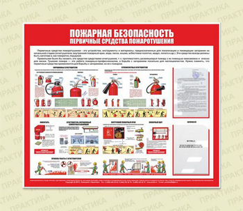 С14 Стенд пожарная безопасность (первичные средства пожаротушения) (1200х1000 мм, карманы, пластик ПВХ 3 мм, алюминиевый багет серебряного цвета) - Стенды - Стенды по пожарной безопасности - Магазин охраны труда и техники безопасности stroiplakat.ru